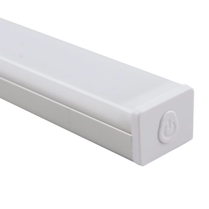 Silberne Schranklampe Kunststoff, Ilana, 1W, 3000K LED