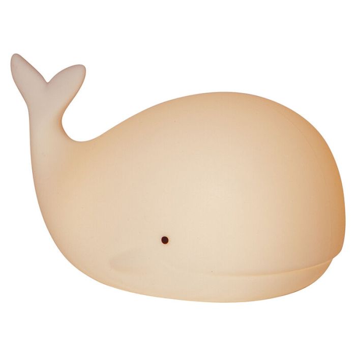 Kunststoff Kinderzimmer Nachtlampe Weiß, Whale, 0,5W, RGBW LED