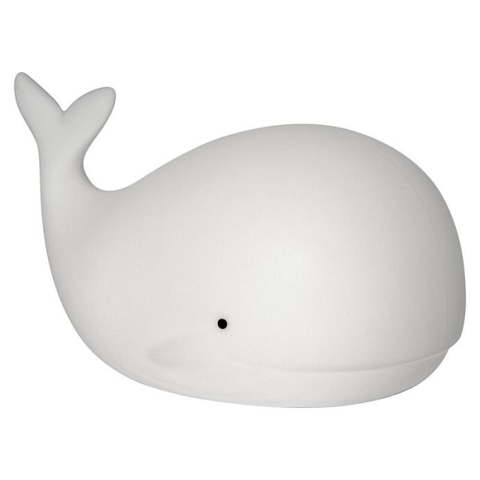 Kunststoff Kinderzimmer Nachtlampe Weiß, Whale, 0,5W, RGBW LED