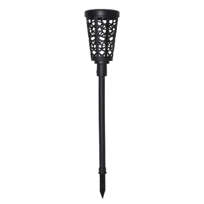 Kunststoff Solar Außenstrahler Schwarz, Amresh, 0,03W, 3000K LED, IP44