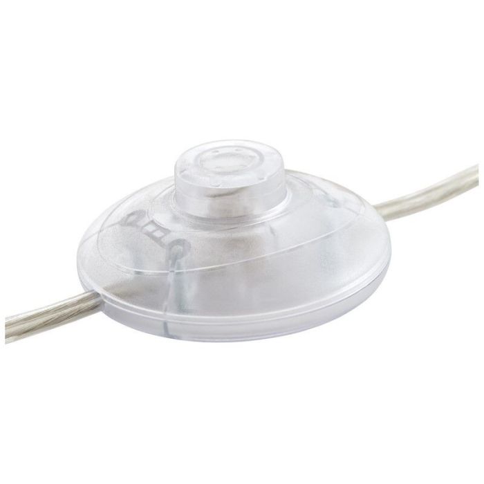 Stoff Bogenlampe Grau, Merinde, mit Schalter