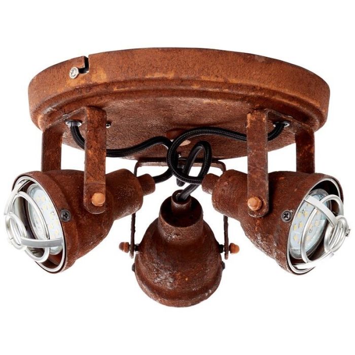 Industrielle Deckenstrahler Rostfarbe, Abyga