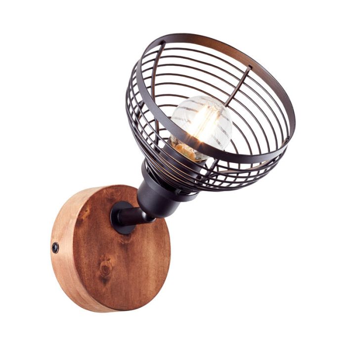 Holz Wandstrahler Braun, Willard