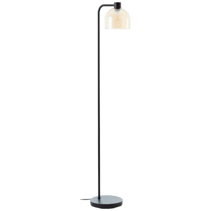 Retro Stehlampe Bernstein, Ubah, mit Schalter