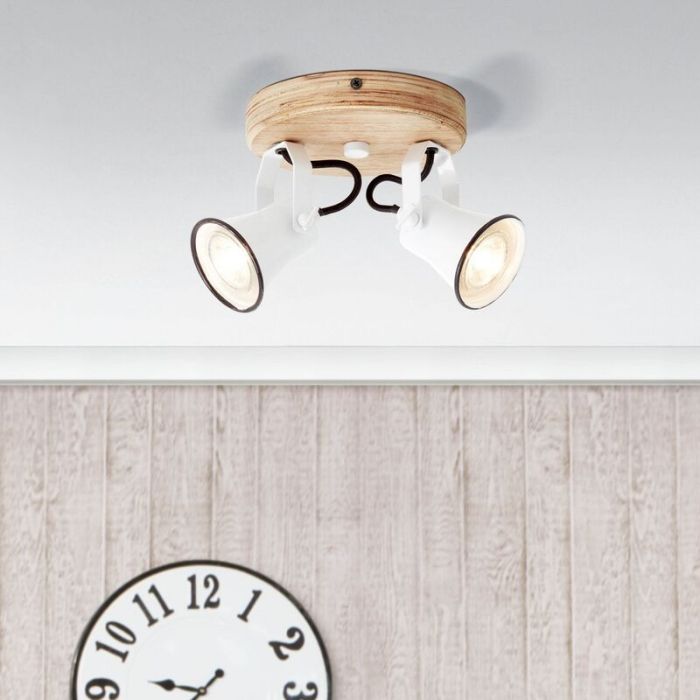 Holz Deckenstrahler Braun, Carolyn