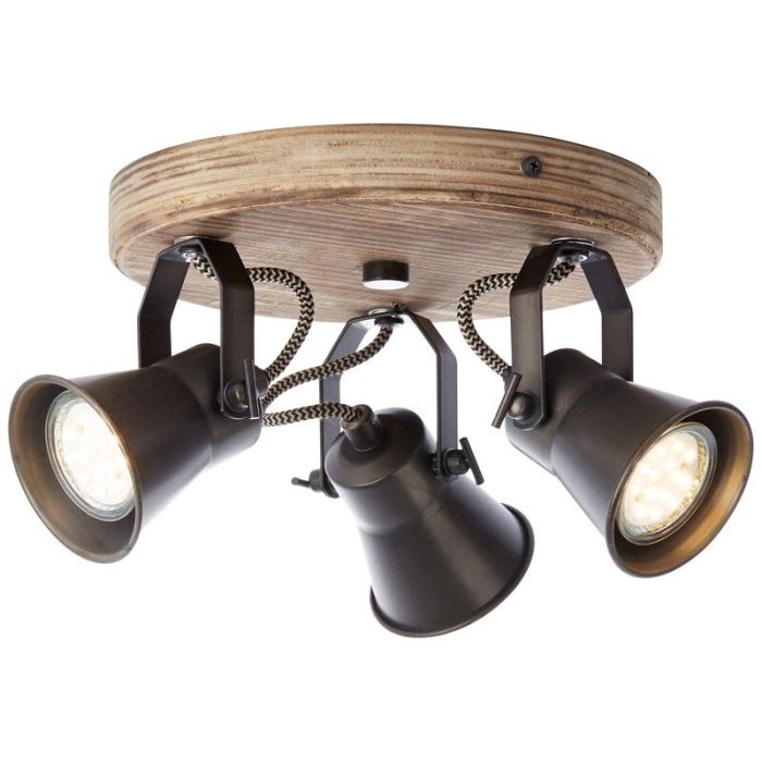 Holz Deckenstrahler Braun, Carolyn