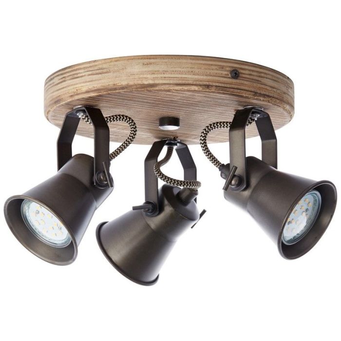 Holz Deckenstrahler Braun, Carolyn