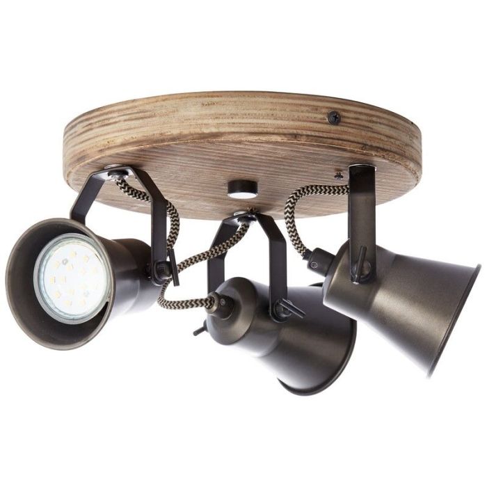 Holz Deckenstrahler Braun, Carolyn