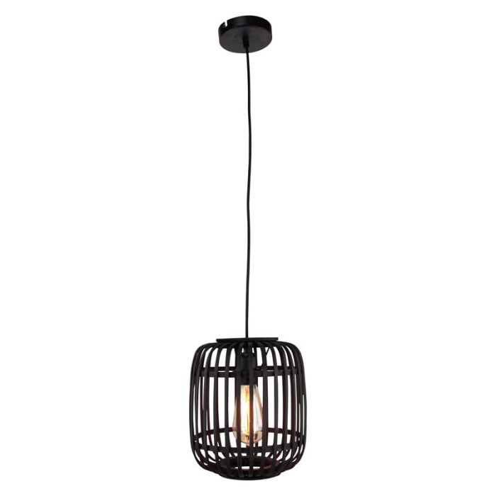 Holz Pendelleuchte Schwarz, Brain