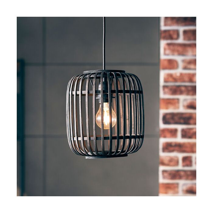 Holz Pendelleuchte Schwarz, Brain