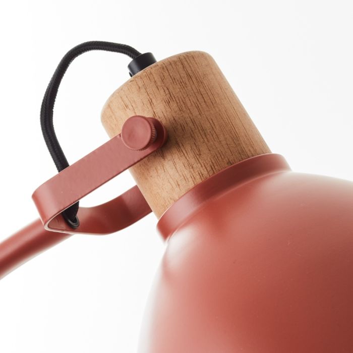 Landhaus Stehlampe Rot, Thalina, mit Schalter