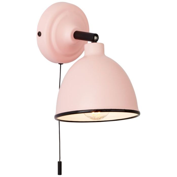 Antik Wandstrahler Rosa, Anouk, mit Zugschalter