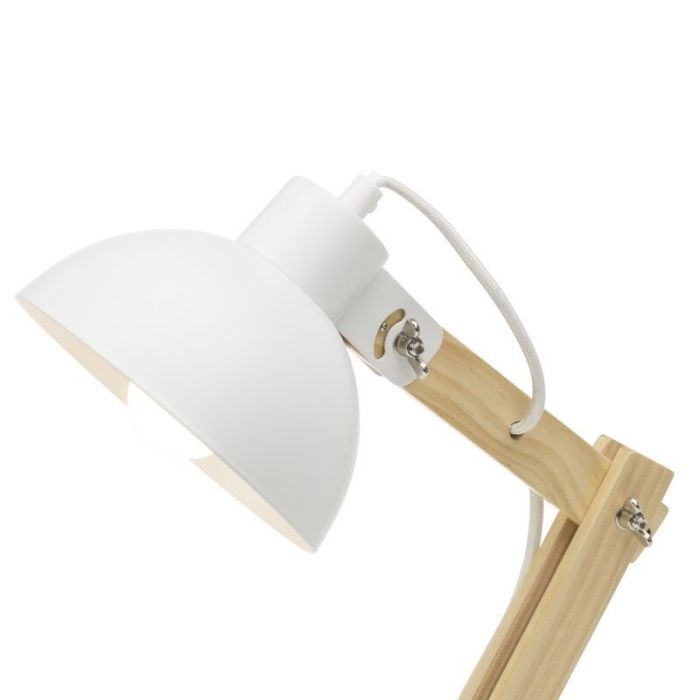 Moderne Schreibtischlampe Weiß, Allegra, mit Schalter