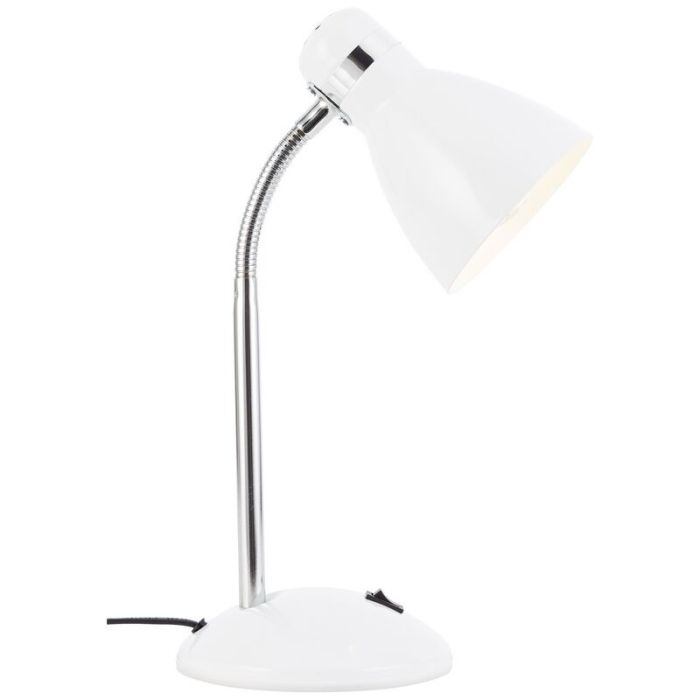 Kunststoff Schreibtischlampe Weiß, Santana, mit Schalter