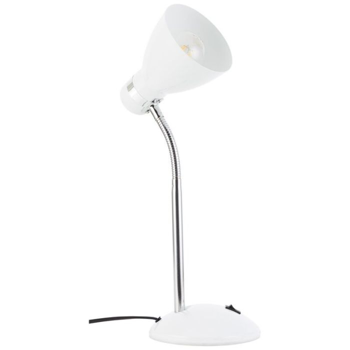 Kunststoff Schreibtischlampe Weiß, Santana, mit Schalter