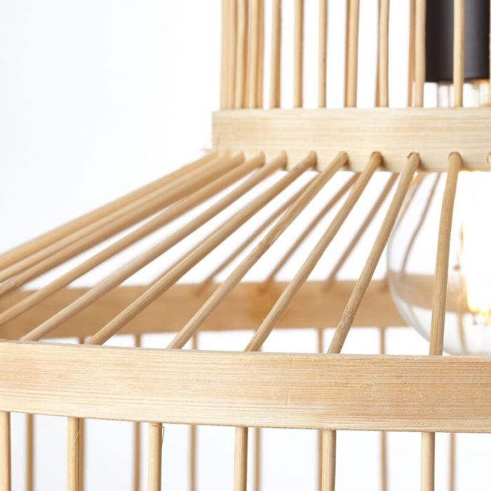 Holz Pendelleuchte Schwarz, Luit