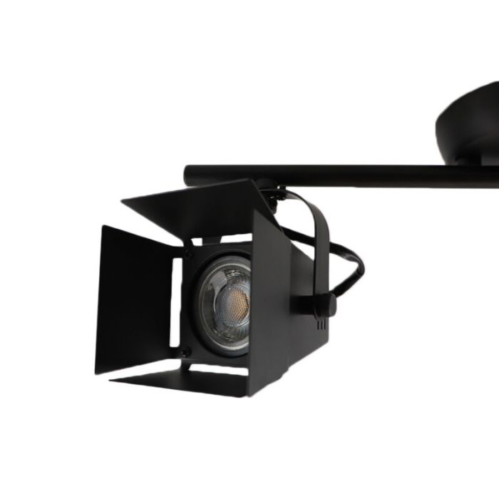 Industrielle Deckenstrahler Schwarz, Jowenna, 5W, 3000K LED