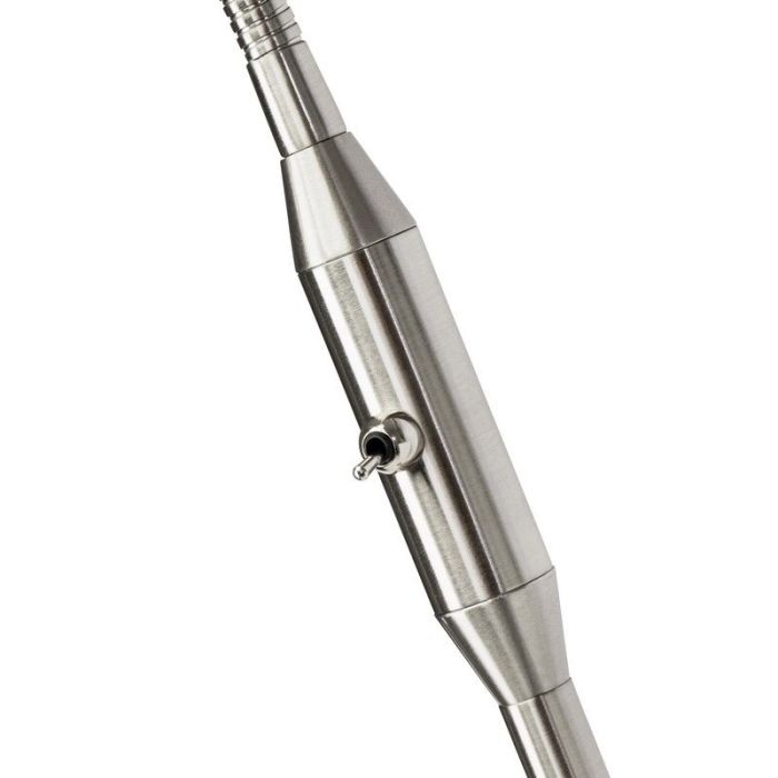 Metall Stehlampe Chrom, Jaydah, mit Schalter