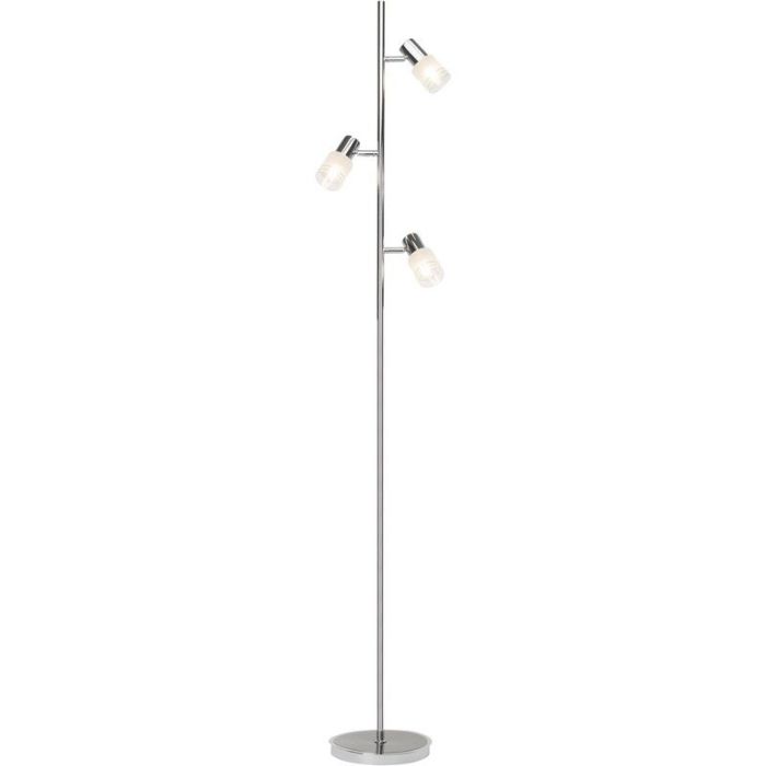Metall Stehlampe Chrom, Blake, mit Schalter