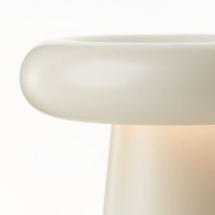 Moderne aufladbare Außen Tischlampe Beige, Stig, 3W, 3000K LED, IP44, 3-stufig dimmbar