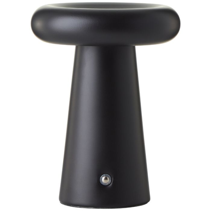 Moderne aufladbare Außen Tischlampe Schwarz, Stig, 3W, 3000K LED, IP44, 3-stufig dimmbar
