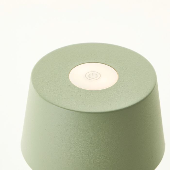Moderne Außen Tischleuchte Grün, Petter, 2W, 3000K LED, IP44, 3-stufig dimmbar