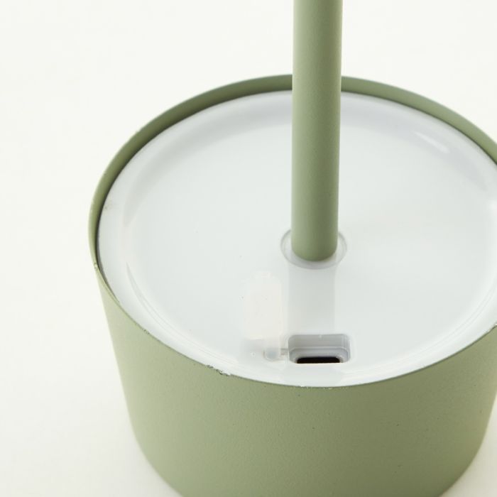 Moderne Außen Tischleuchte Grün, Petter, 2W, 3000K LED, IP44, 3-stufig dimmbar