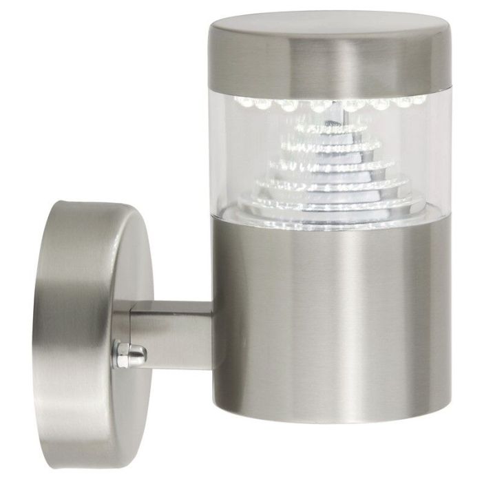 Kunststoff Außenleuchte Chrom, Samuel, 1W, 6500K LED, IP44