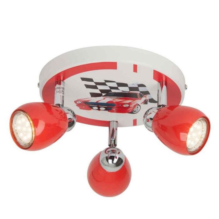 Metall Kinderzimmer Deckenstrahler Rot, Vidal