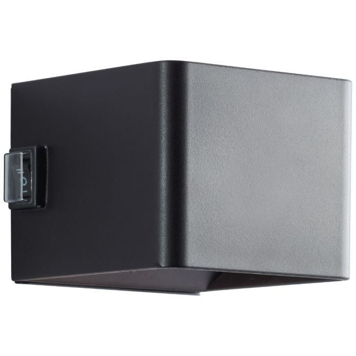 Moderne aufladbare Wandleuchte Schwarz, Puck, 4W, 3000K LED, IP44