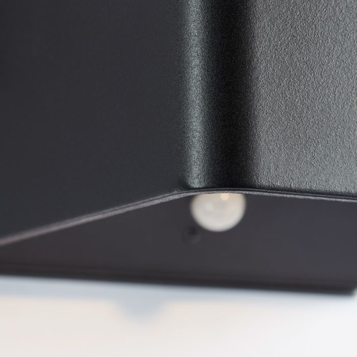 Moderne aufladbare Wandleuchte Schwarz, Puck, 4W, 3000K LED, IP44