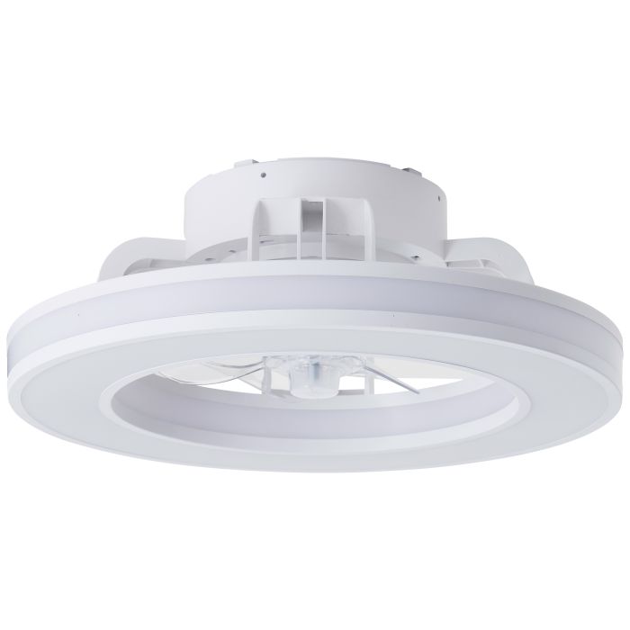 Moderne Deckenventilator Weiß, Yari, 26W, RGBW LED, mit Fernbedienung