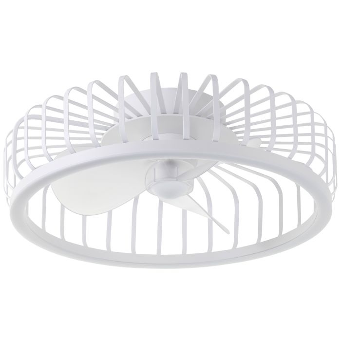 Moderne Deckenventilator Weiß, Tolga, 36W, 2700K-4000K-6500K LED, mit Fernbedienung