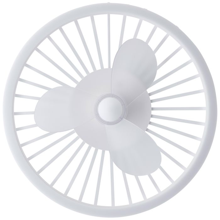 Moderne Deckenventilator Weiß, Tolga, 36W, 2700K-4000K-6500K LED, mit Fernbedienung