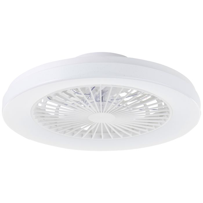 Moderne Deckenventilator Weiß, Soren, 40W, 2700K-6500K einstellbare LED, mit Fernbedienung