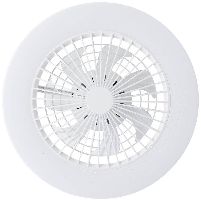Moderne Deckenventilator Weiß, Soren, 40W, 2700K-6500K einstellbare LED, mit Fernbedienung