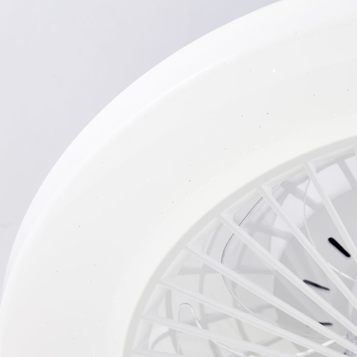 Moderne Deckenventilator Weiß, Soren, 40W, 2700K-6500K einstellbare LED, mit Fernbedienung