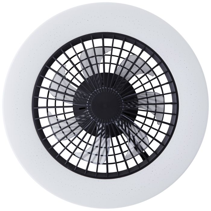 Moderne Deckenventilator Schwarz, Soren, 40W, 2700K-6500K einstellbare LED, mit Fernbedienung
