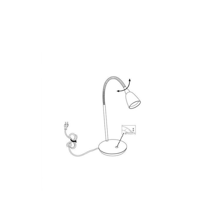 Kunststoff Schreibtischlampe Rosa, Kit, 3W, 3000K LED, mit Schalter