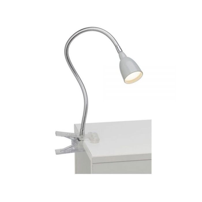Kunststoff Klemmspot Grau, Kit, 2,4W, 3000K LED, mit Schalter