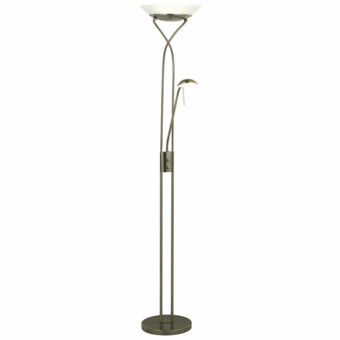 Moderne Leselampe Stehlampe Messing, Joann, 18W, 3000K LED, mit Schalter