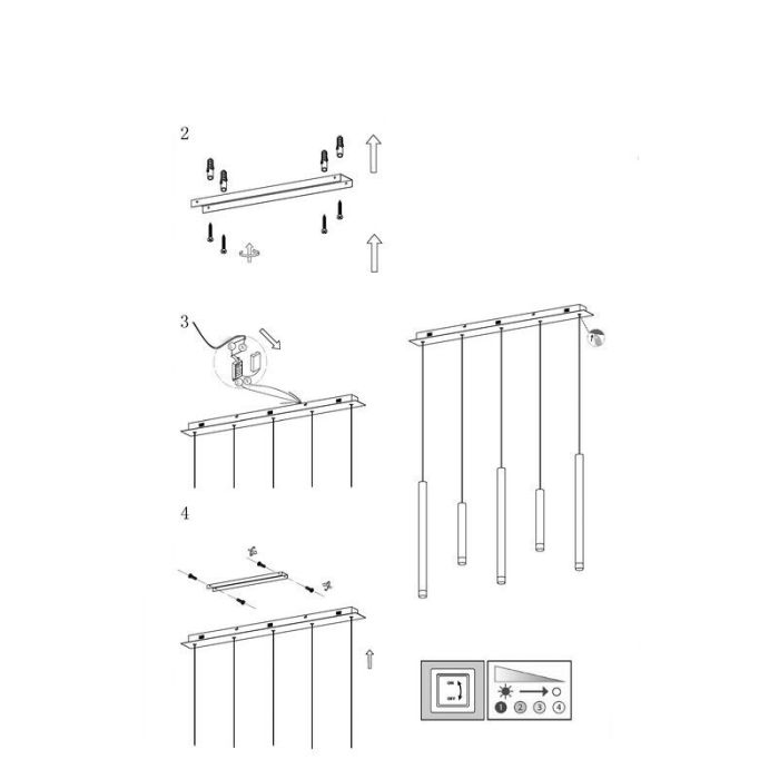 Moderne Pendelleuchte Silber, Olivia, 4W, 3000K LED