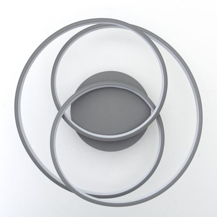 Design Deckenleuchte Grau, Milou, 40W, 3000K LED
