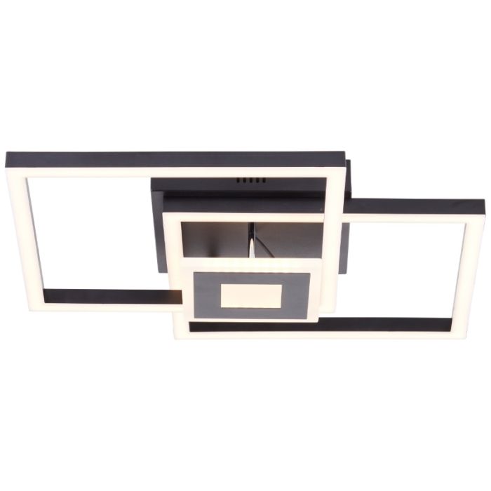Design Deckenleuchte Schwarz, Volkert, 22W, 3000K LED