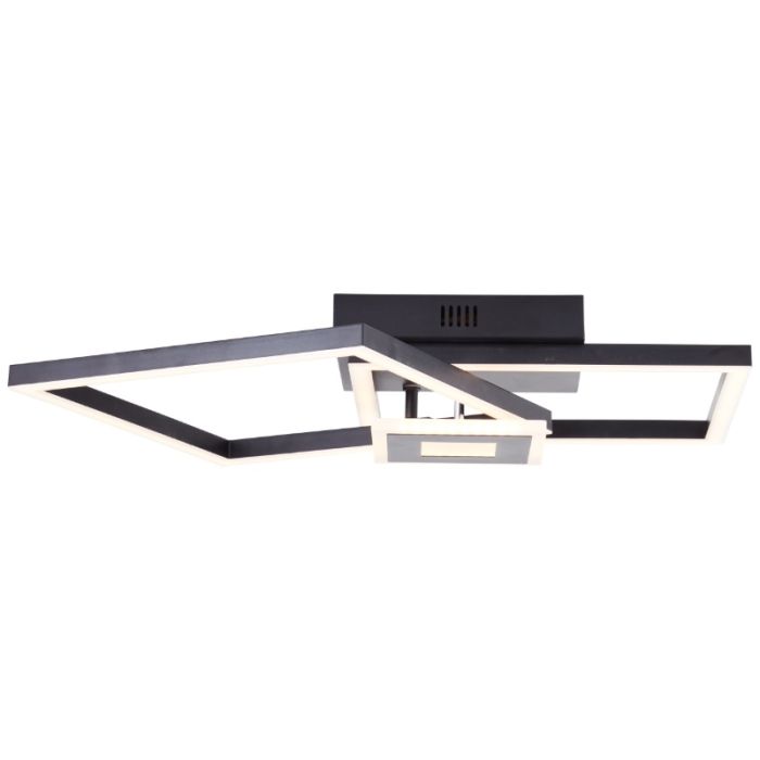 Design Deckenleuchte Schwarz, Volkert, 22W, 3000K LED