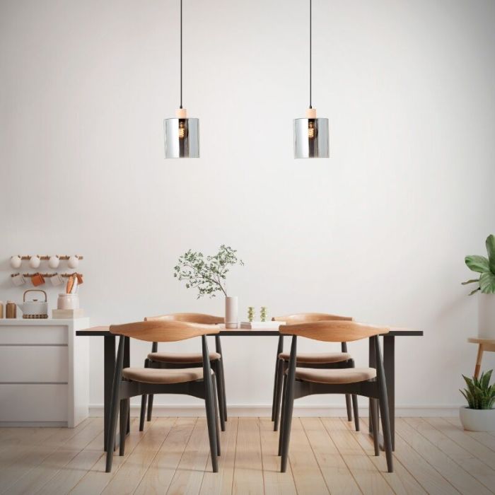 Moderne Pendelleuchte Grau, Serkan