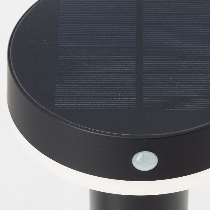 Metall Solar Wegeleuchte Schwarz, Kubilay, 3W, 4000K LED, IP44