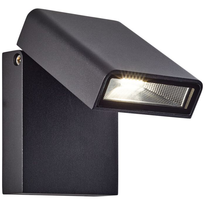 Moderne Außenleuchte Schwarz, Malte, 7W, 4000K LED, IP44