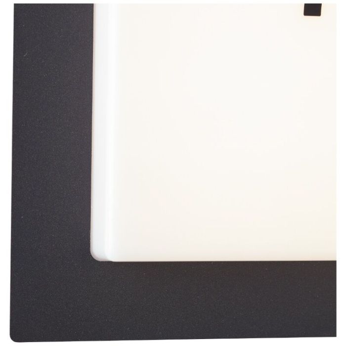 Aluminium Hausnummer Beleuchtung Schwarz, Nurcan, 15W, 3000K LED, IP44