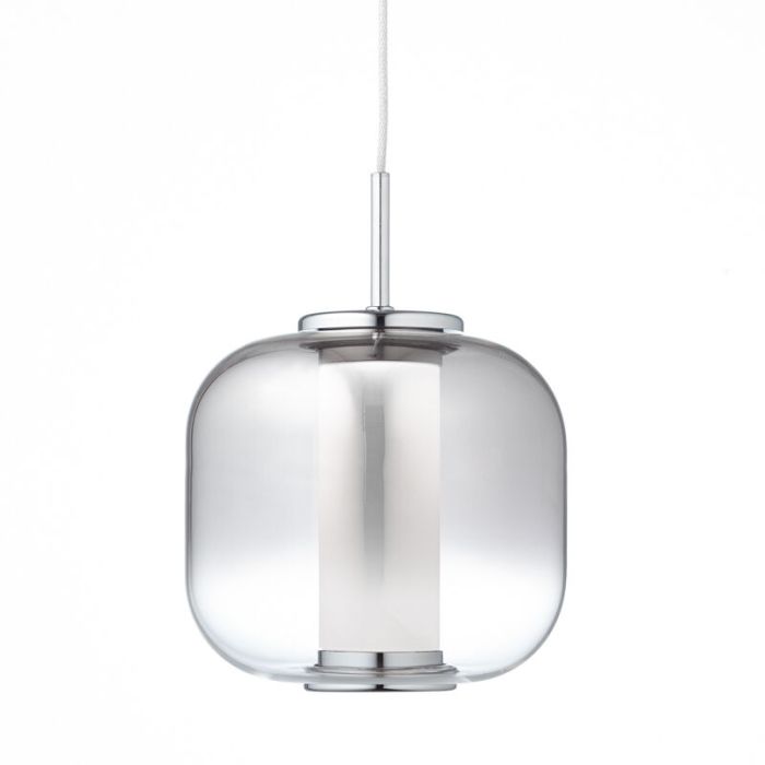Design Pendelleuchte Chrom, Emmely, 7W, 3000K LED